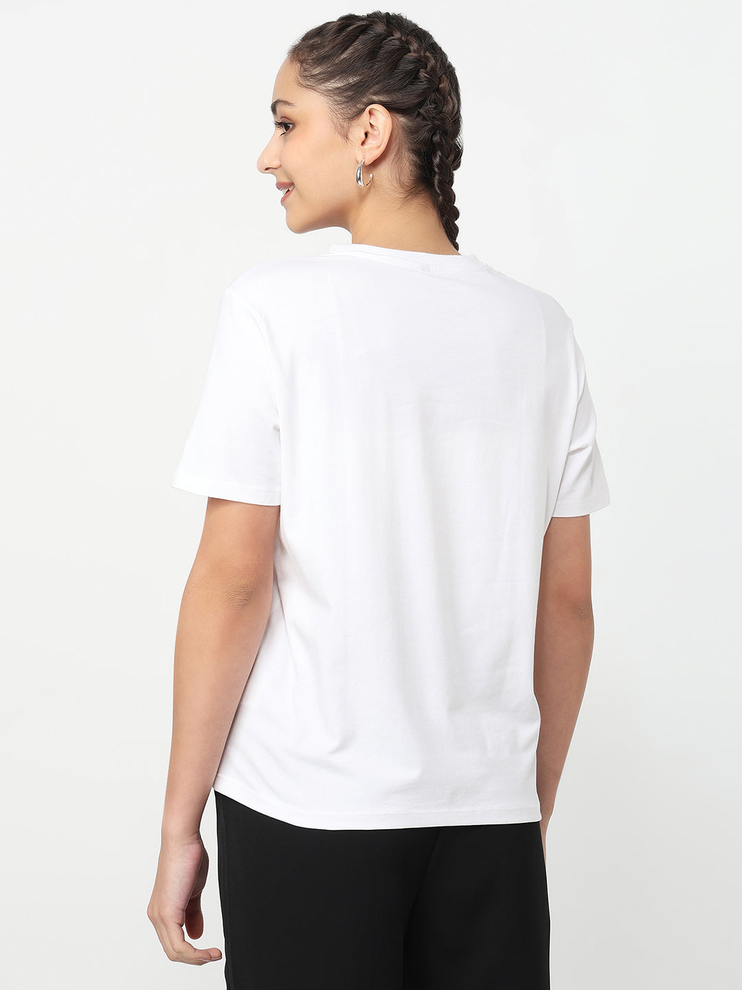Women White Graphic T-Shirt