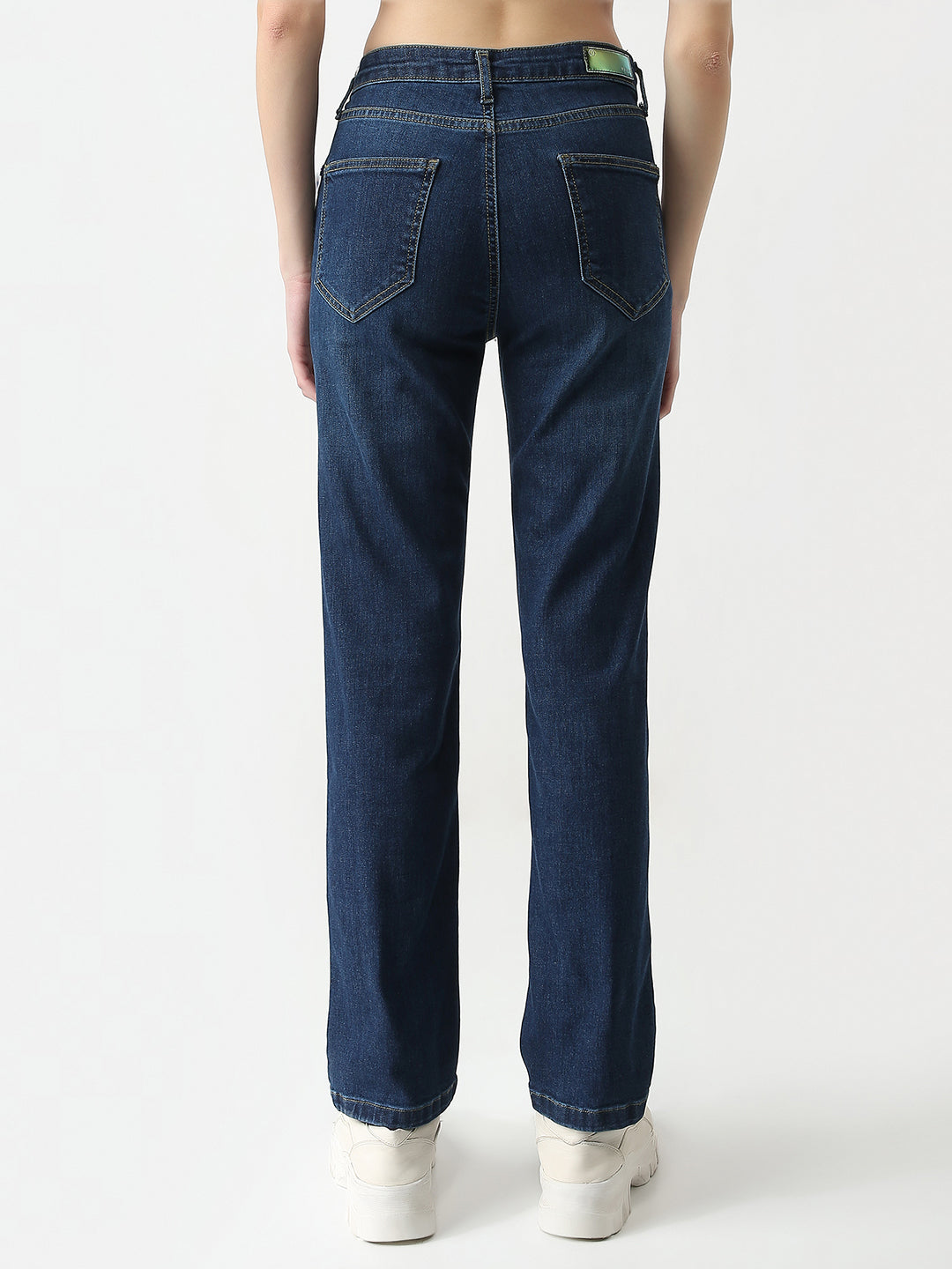 Women High-Rise Straight Fit Jeans