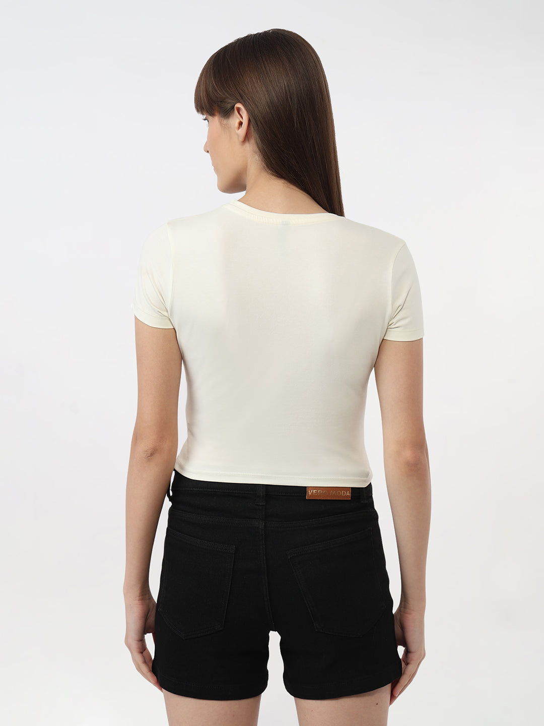 Women Ivory Genz Slim Tees