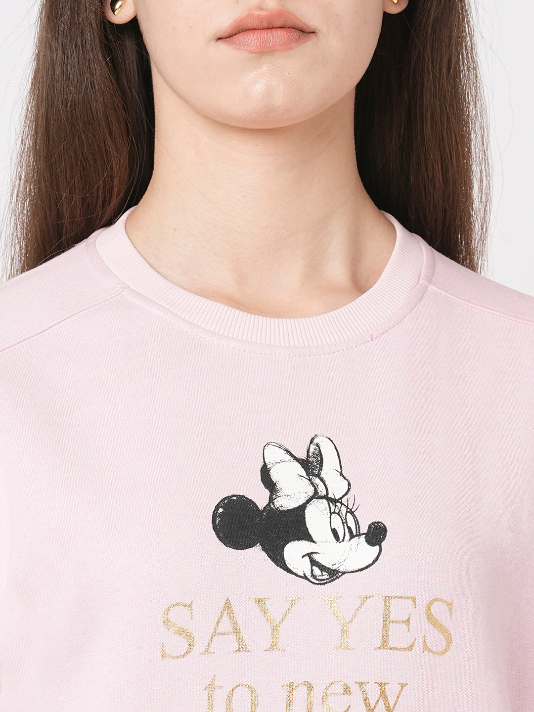 Women Dusty Pink Sweatshirt
