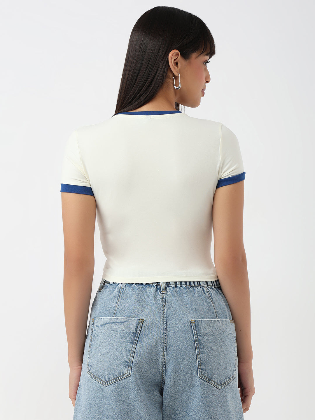 Women Ivory Slim Genz T-Shirt