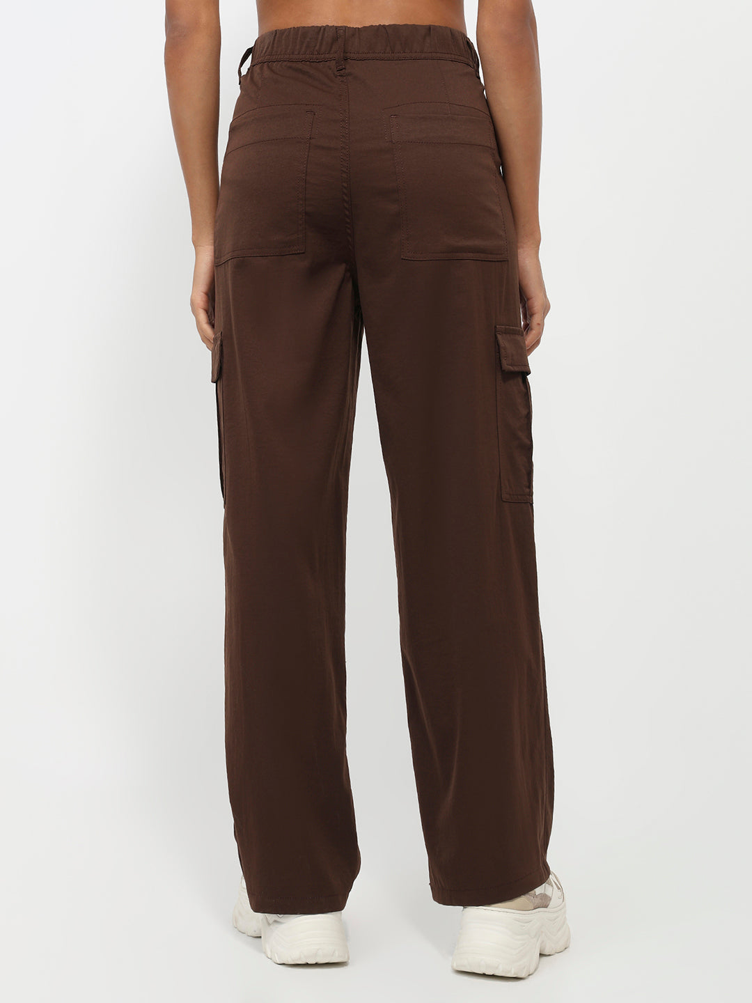 Women Sepia Mid-Rise Cargo