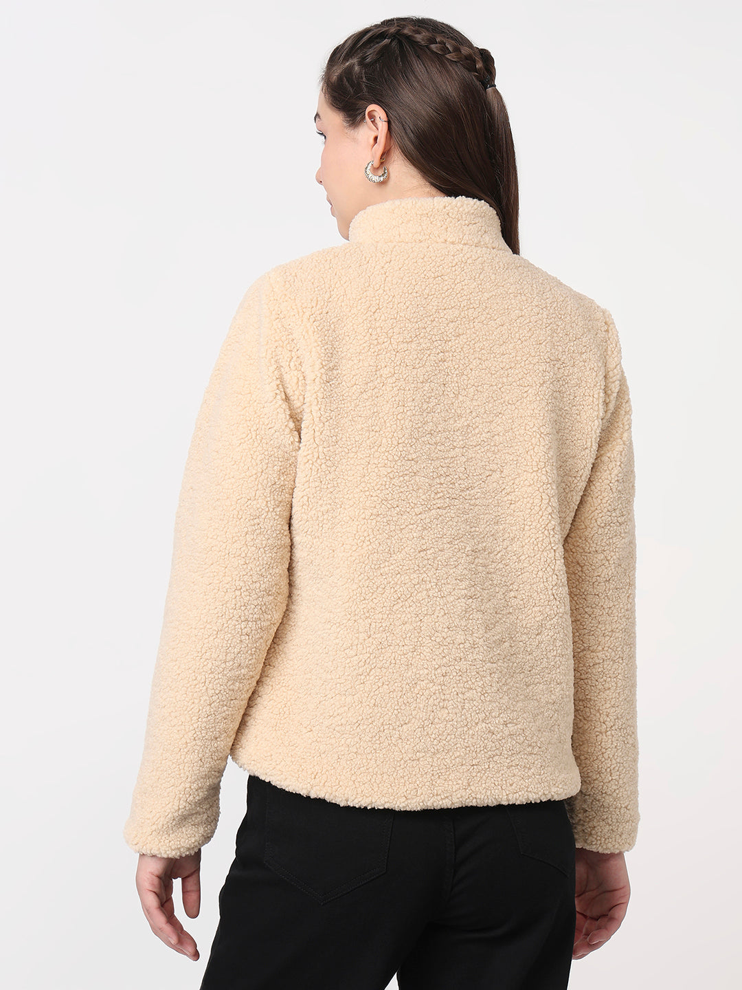 Women Beige Winter Jacket