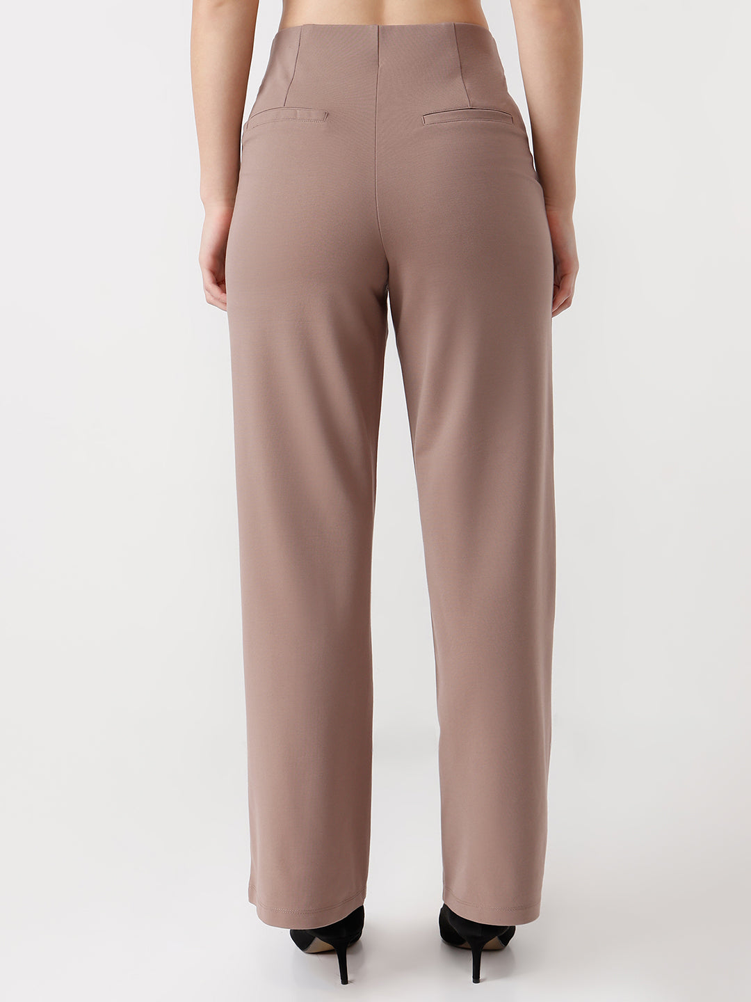 Women High-Rise Wide Leg Treggings