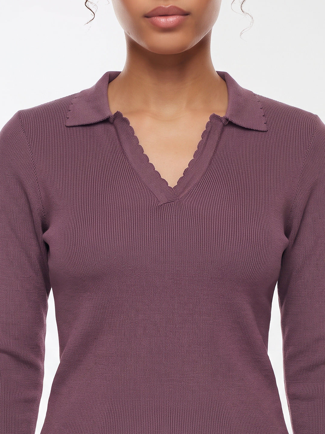 Mauve Flat Knit