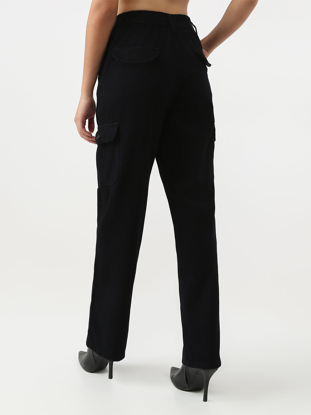 Women High-Rise Loose Fit Cargo