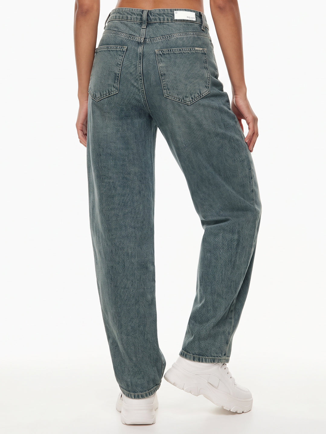Blue High-Rise Baggy Jeans