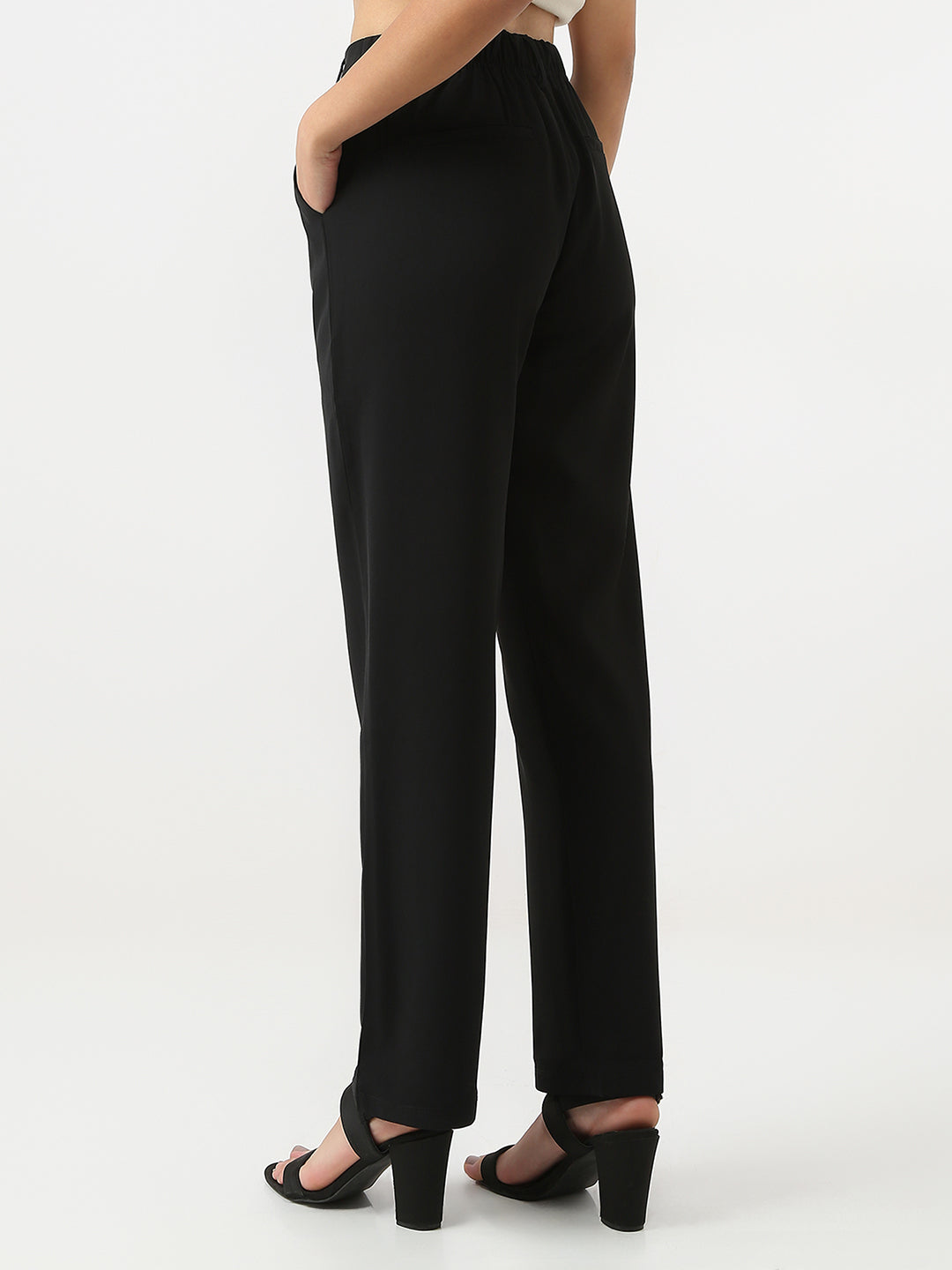 Women High-Rise Wide Leg Trousers