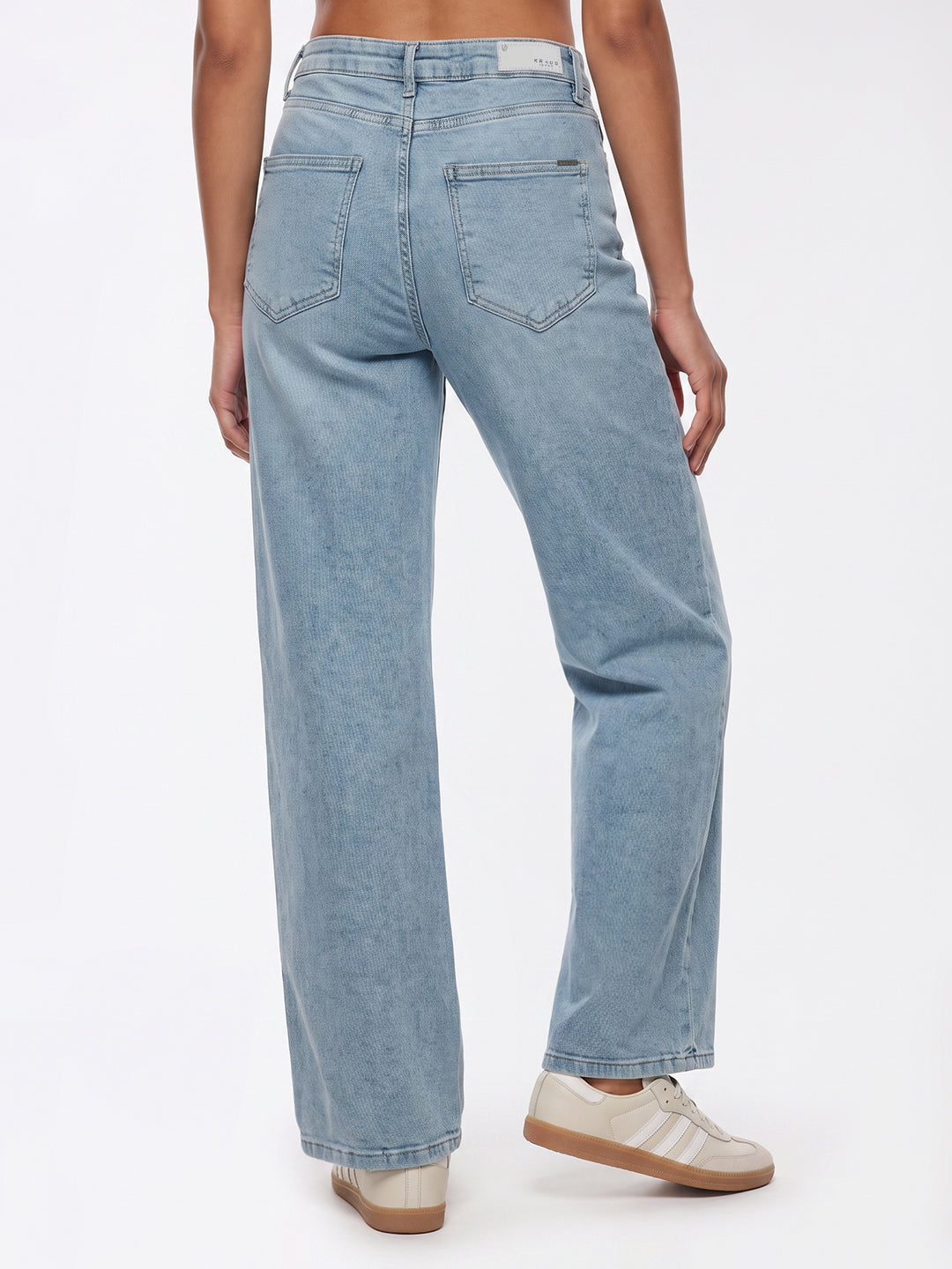 Light Blue High-Rise Wide Leg Jeans