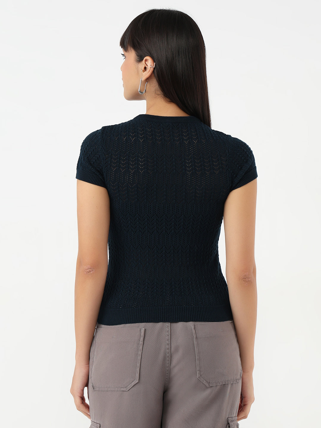 Women Airforce Slim Flat Knit Top