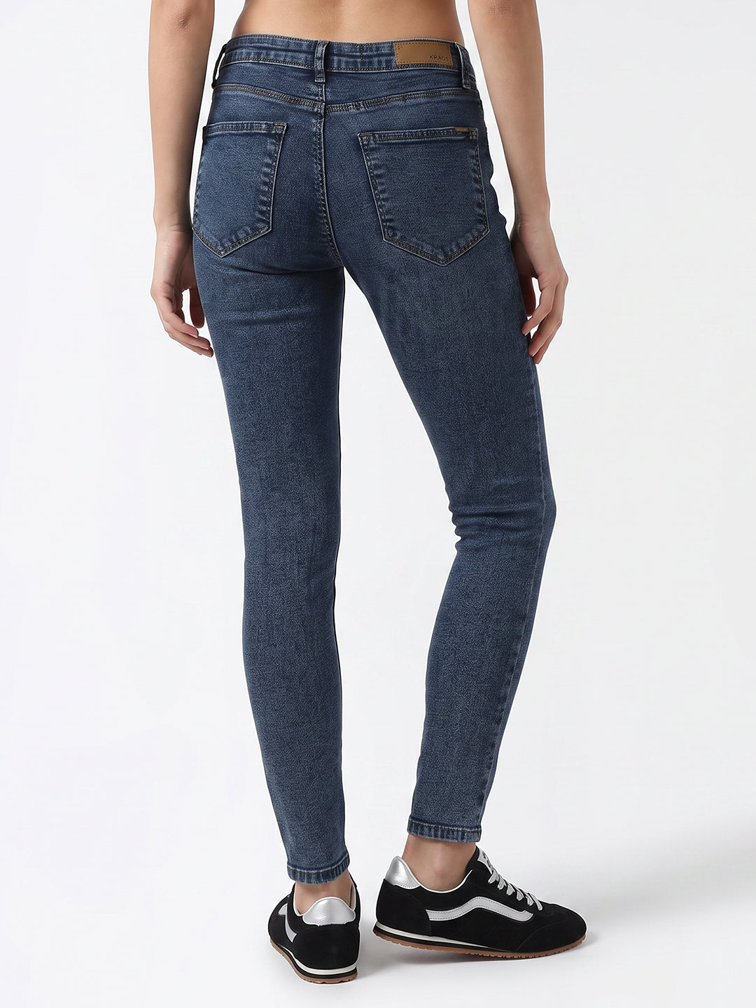 Women Blue High-Rise Skinny Jeans