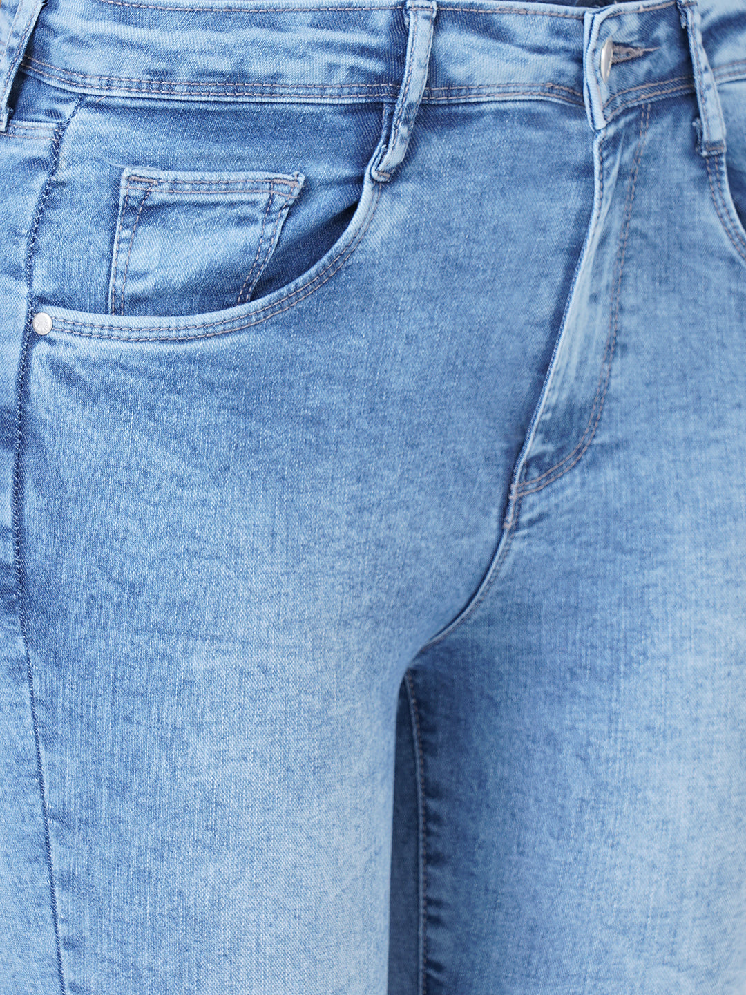 Women Light Blue High-Rise Skinny Jeans