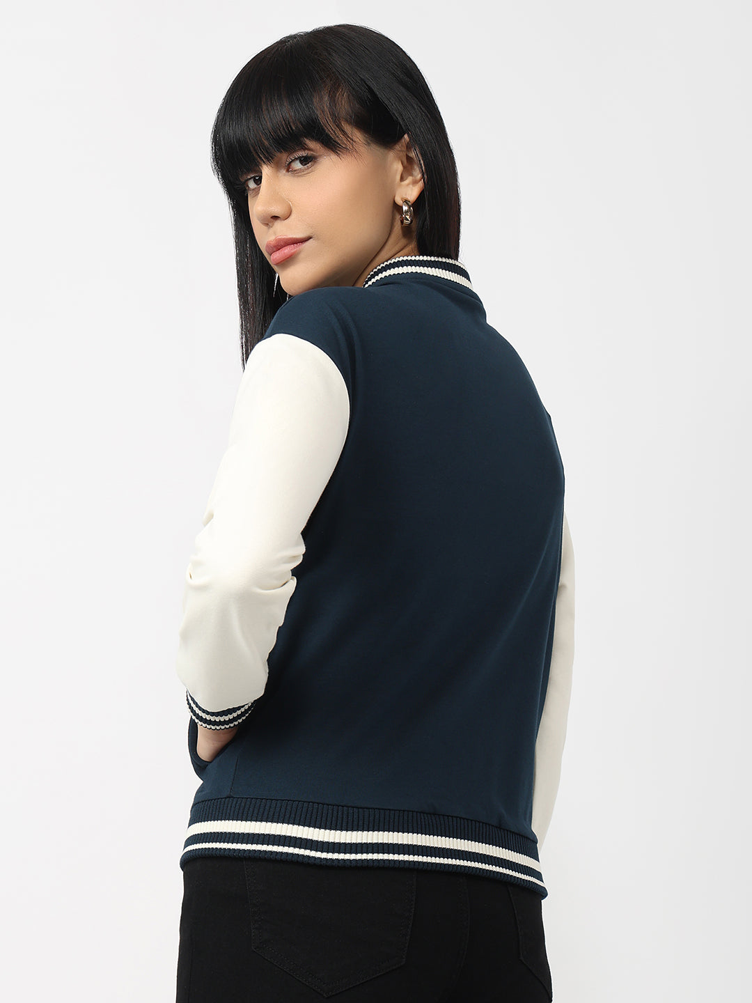 Women Airforce/Ivory Varsity Jacket