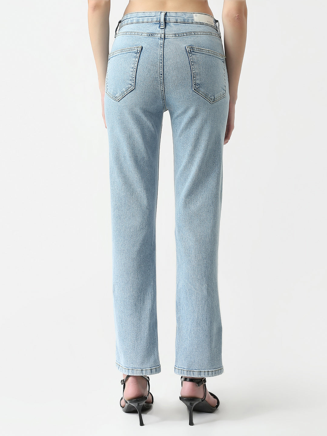Women High-Rise Straight Fit Jeans