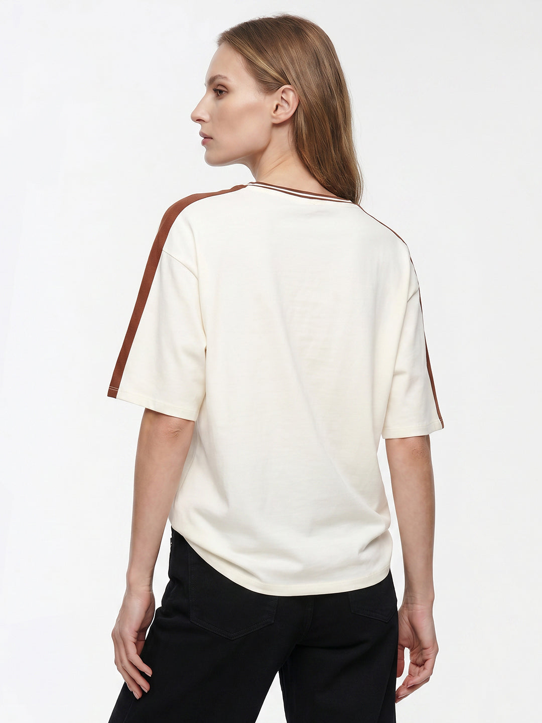 Women Ivory Oversized T-Shirt