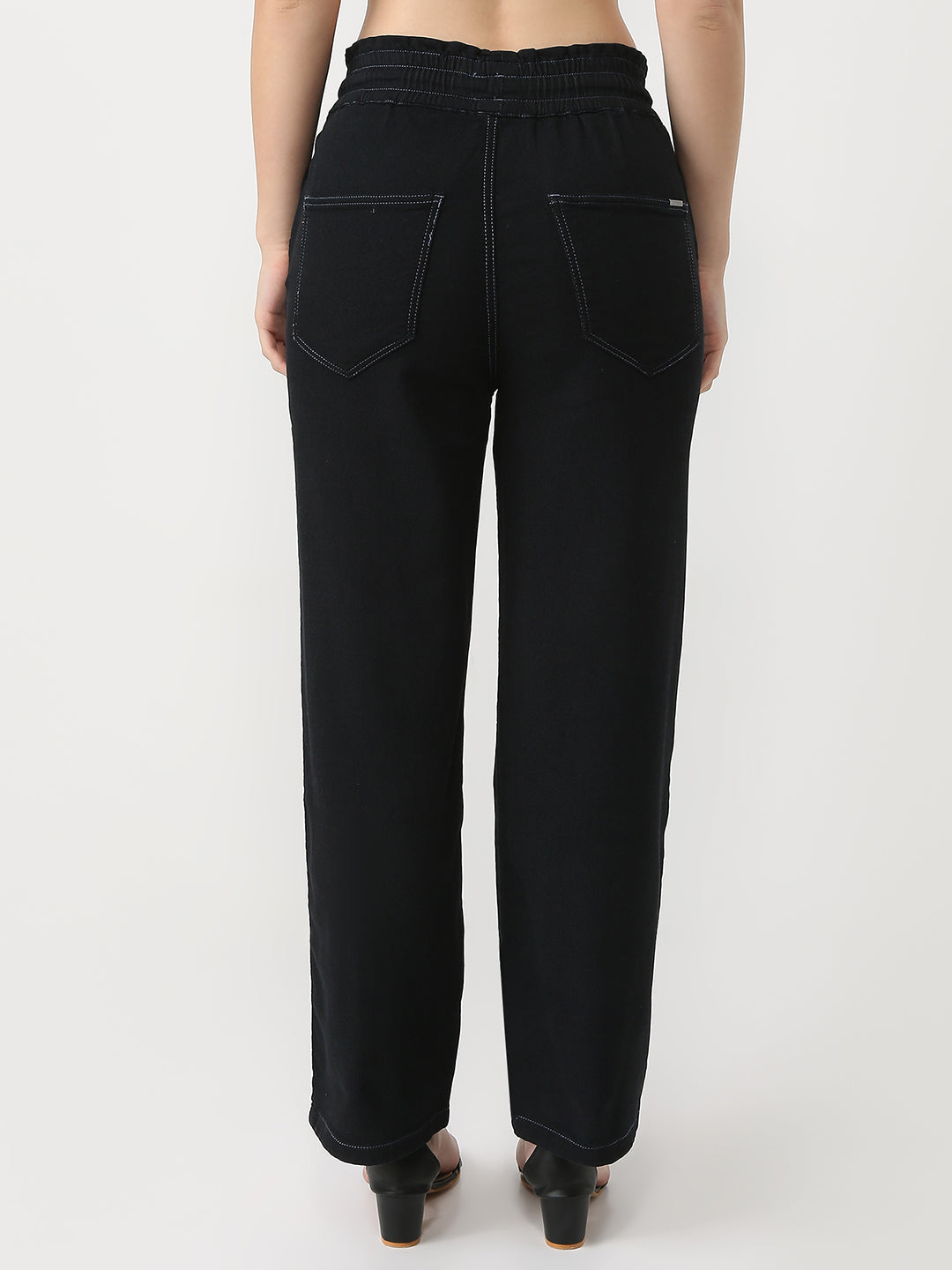 Women High-Rise Relaxed Fit Trousers