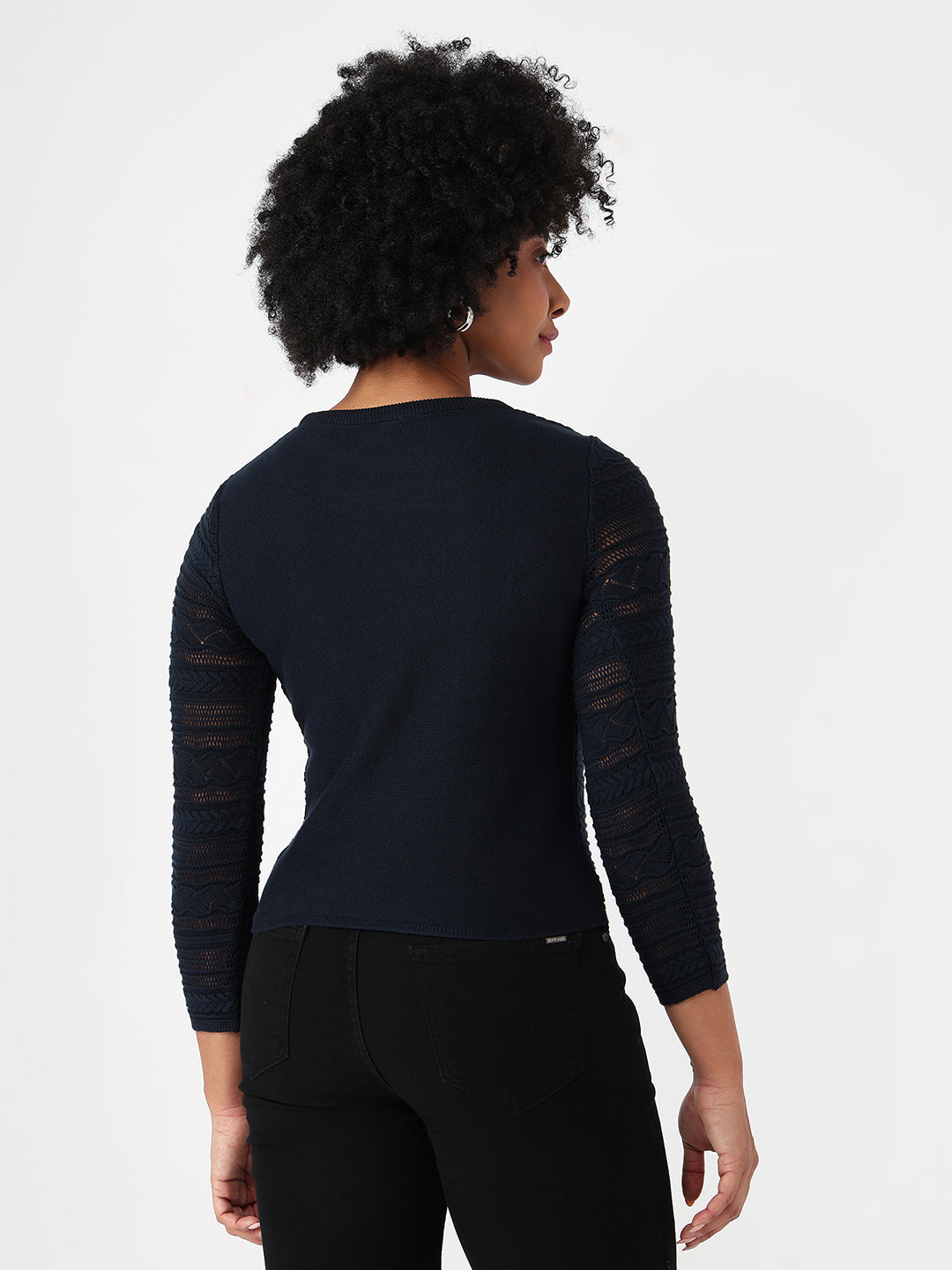 Women Airforce Slim Fit Flat Knit