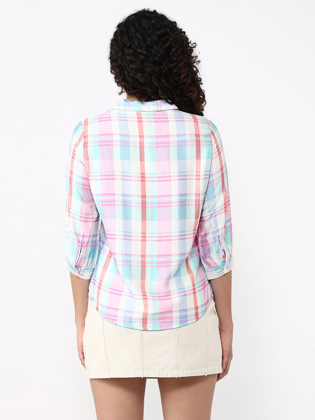 Women Multi Slim Checks Shirt