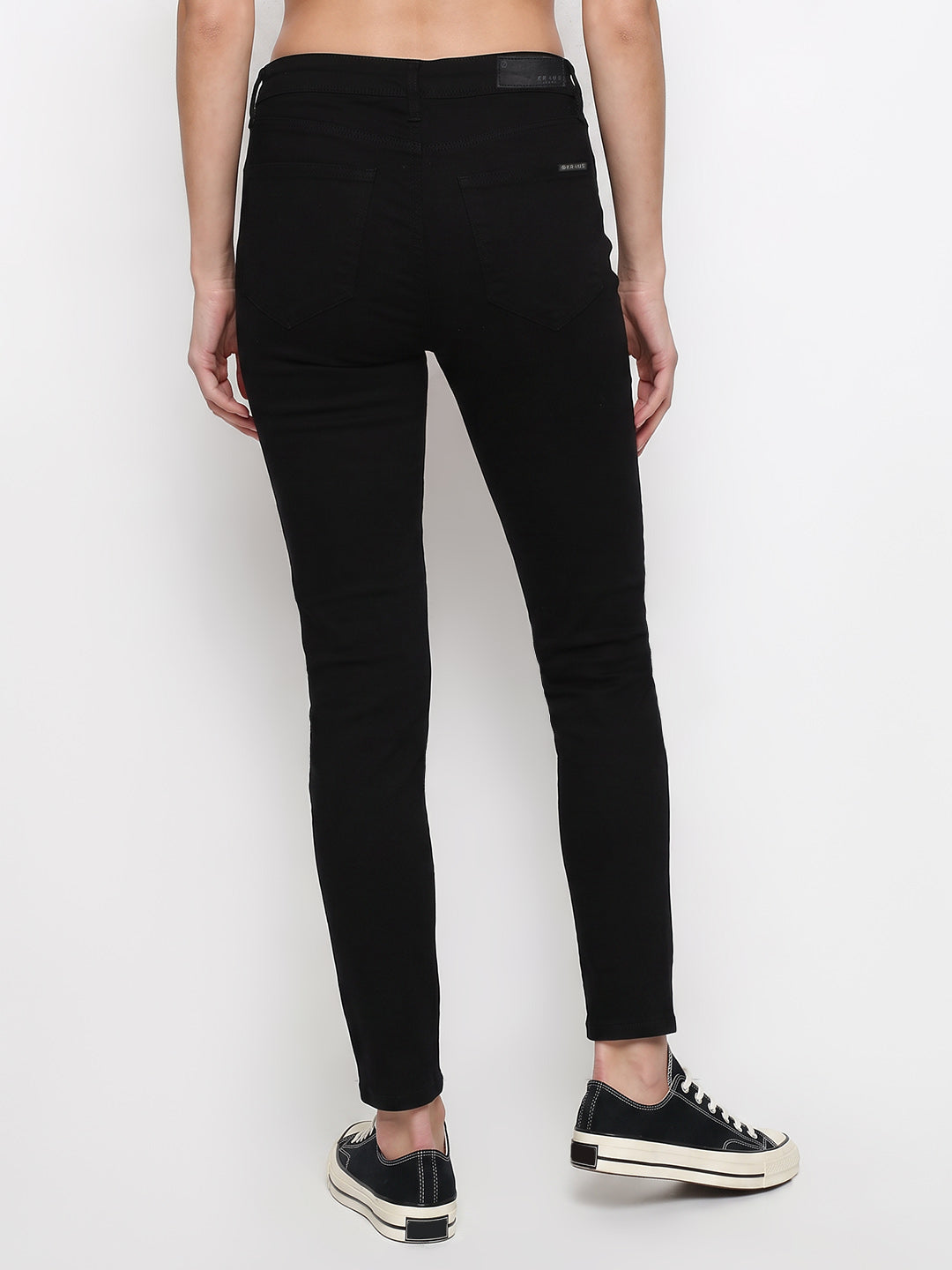 Women Black High-Rise Skinny Jeans