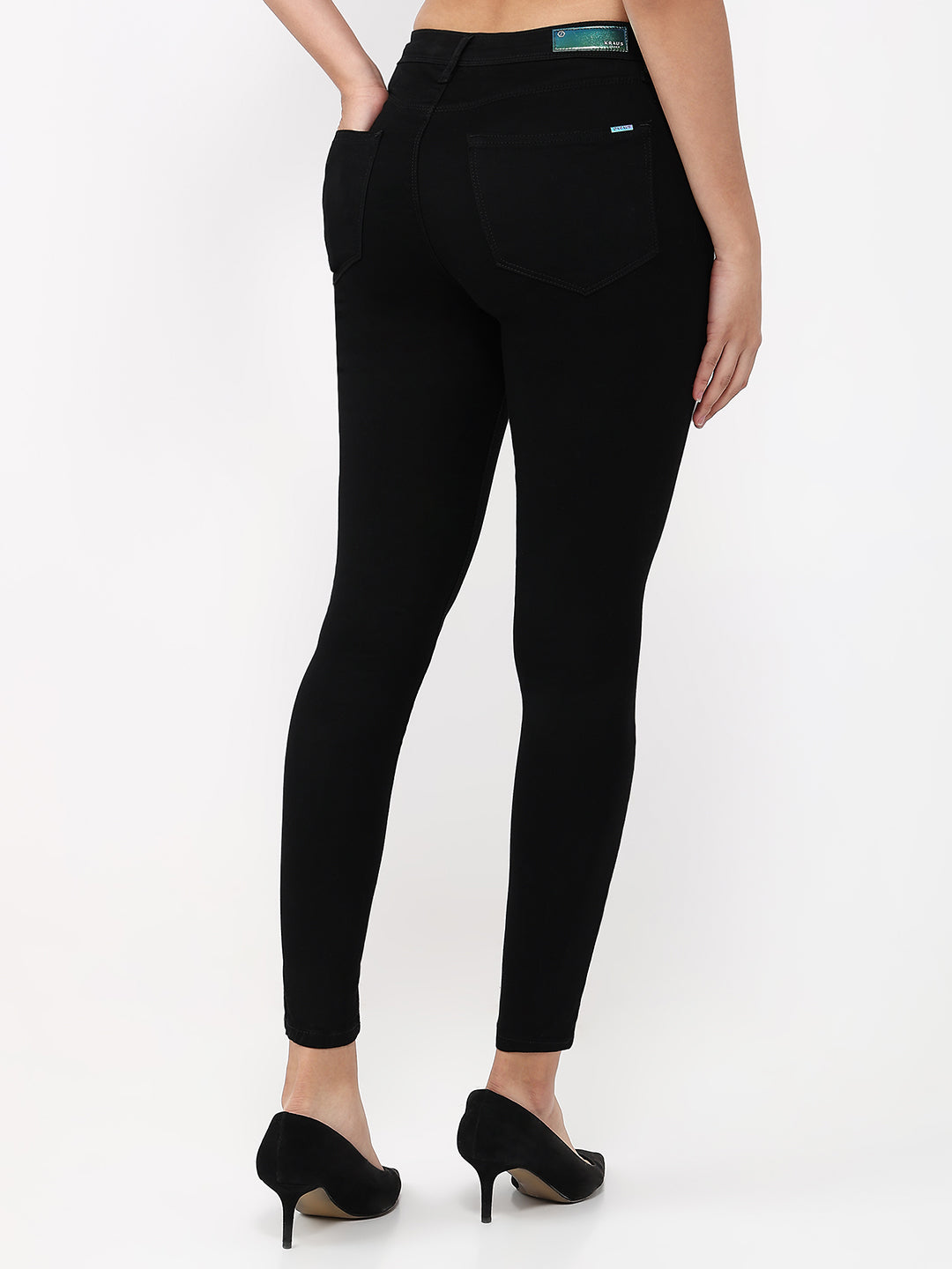 Women Black High-Rise Skinny Jeans