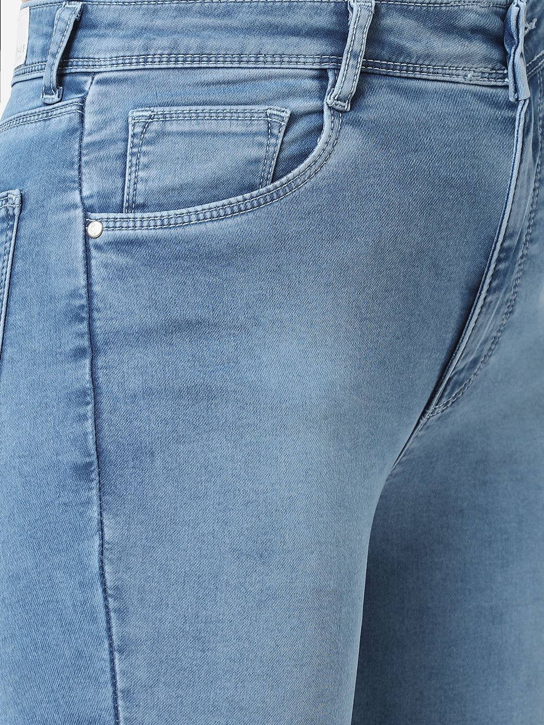Women Light Blue High-Rise Skinny Jeans