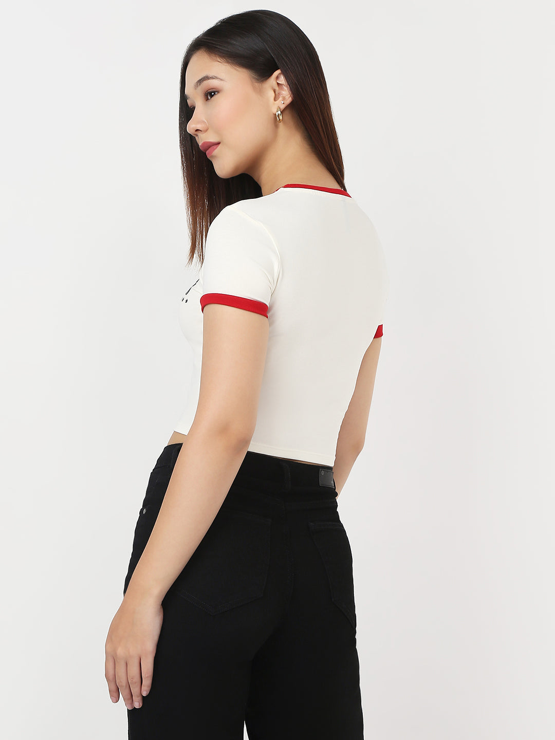 Women Ivory Slim Genz T-Shirt