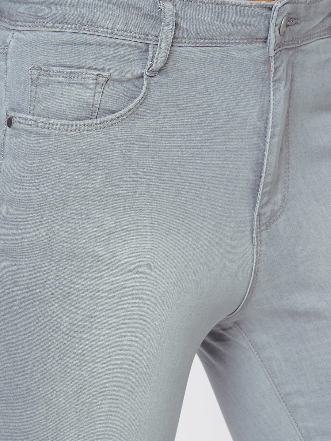 Women Grey High-Rise Skinny Jeans