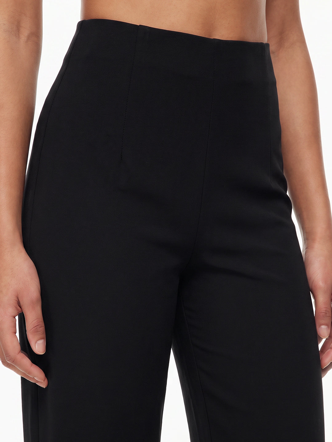 Black Loose Straight Fit Treggings