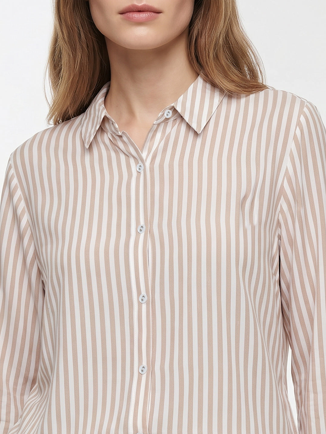 Women Beige/White Shirt