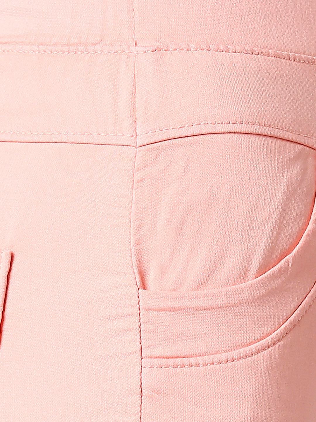 Women Blush Pink Super High-Rise Jegging