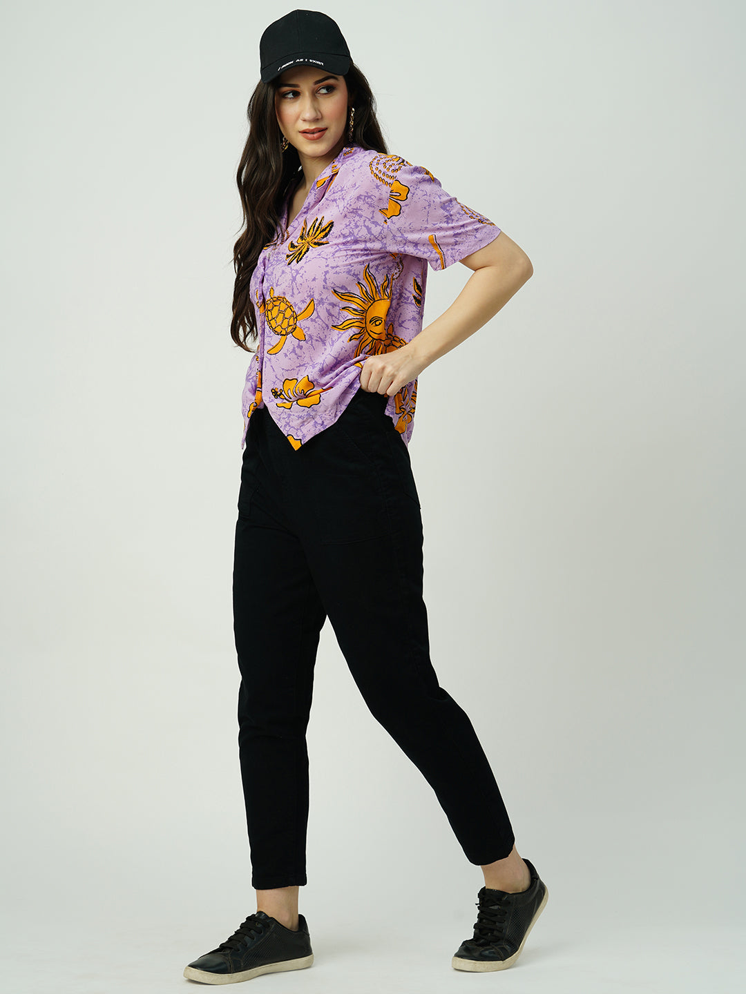 Women Black High-Rise Baggy Fit Jeans