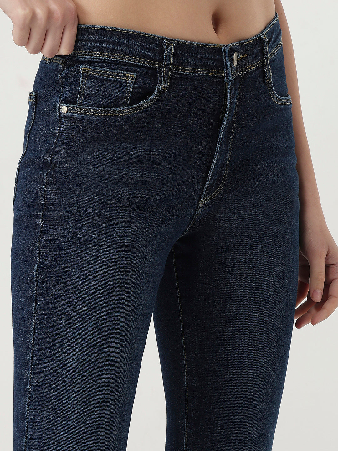 Women Blue High-Rise Skinny Jeans