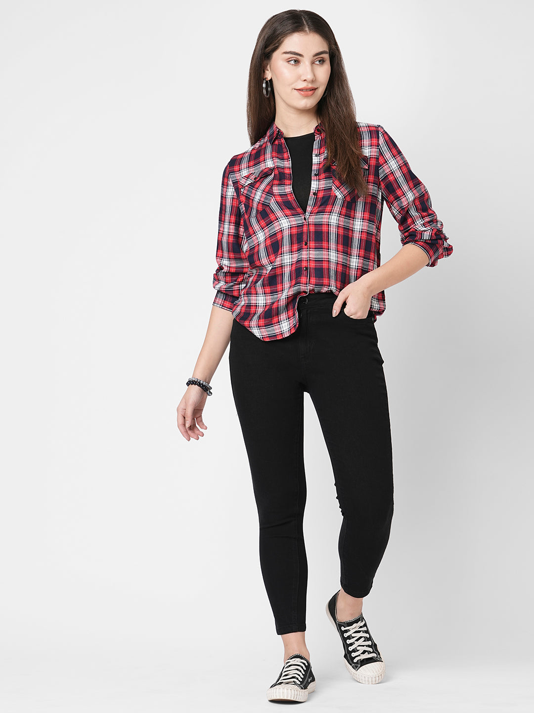Women Black High-Rise Skinny Jeans