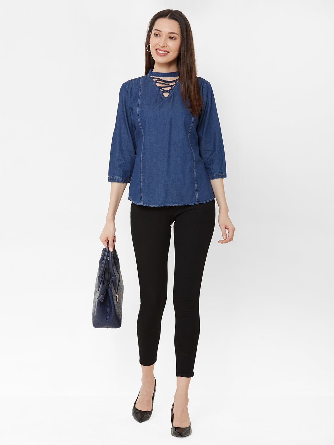 Women Blue Top