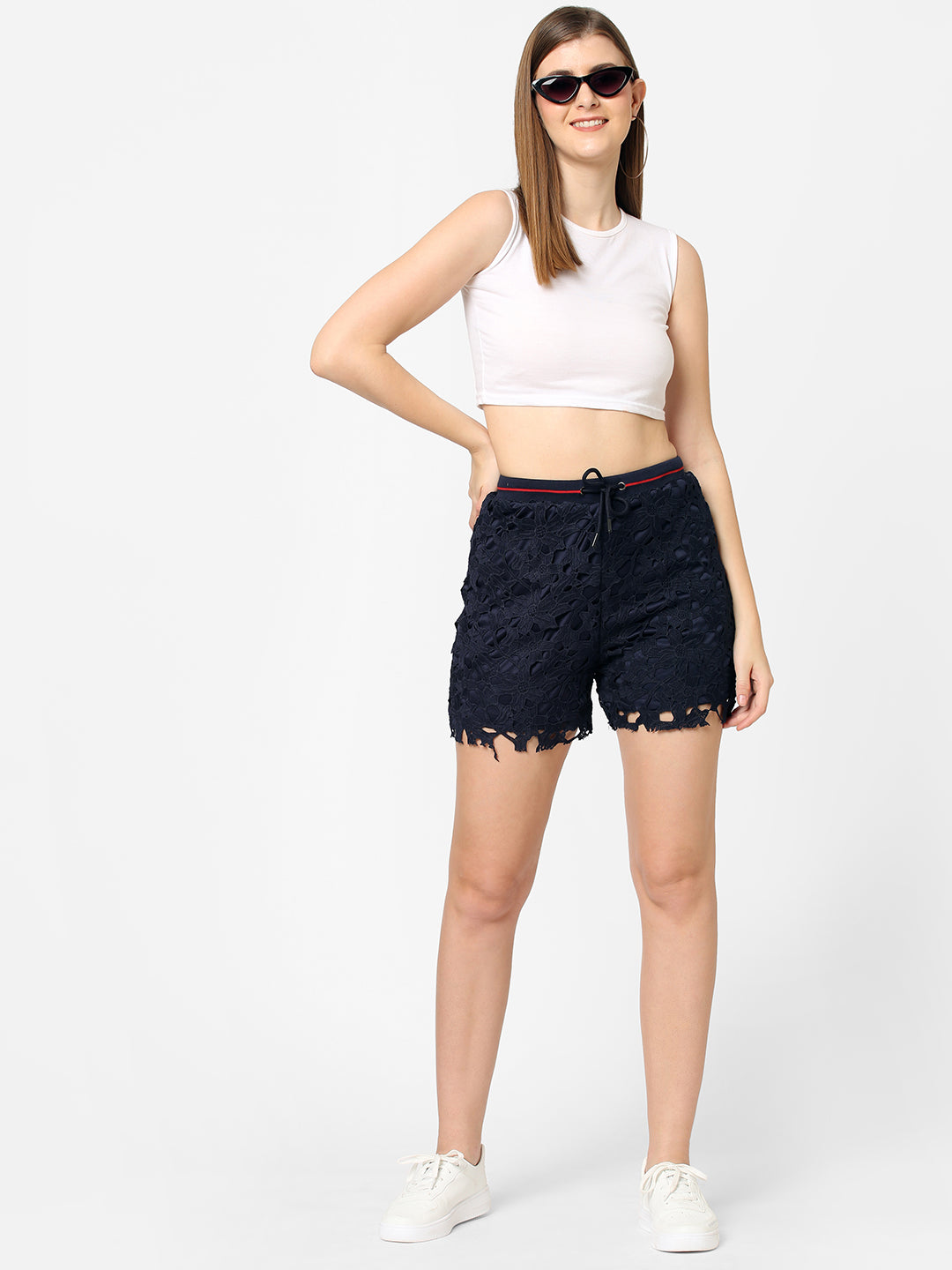 Women High-Rise Slim Fit Shorts