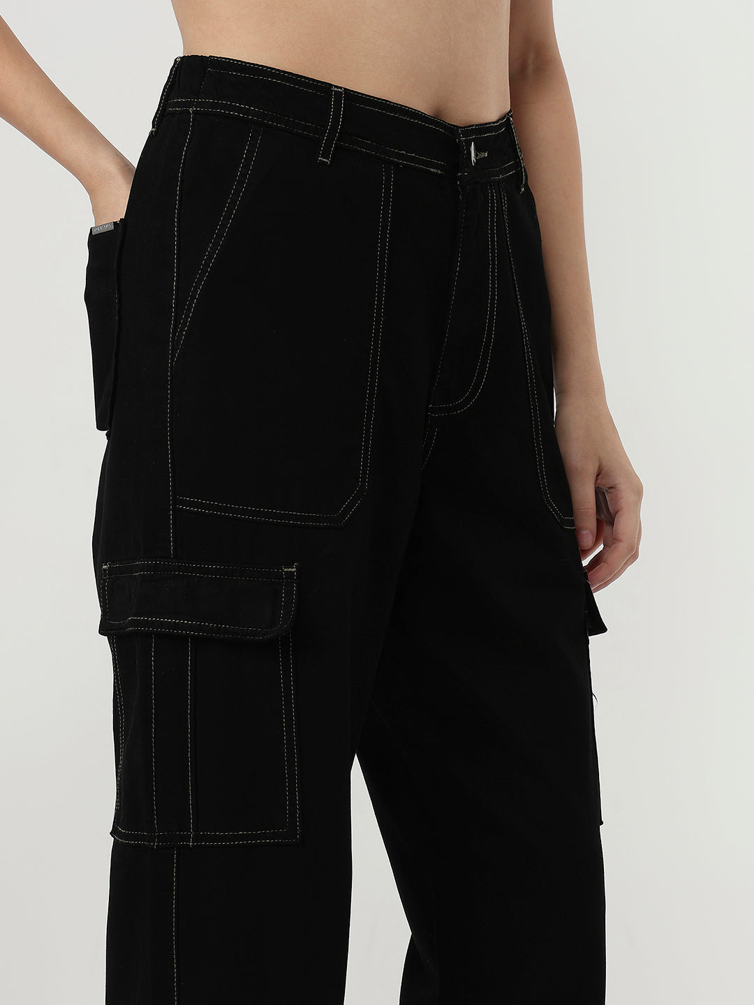 Women Black Cargo