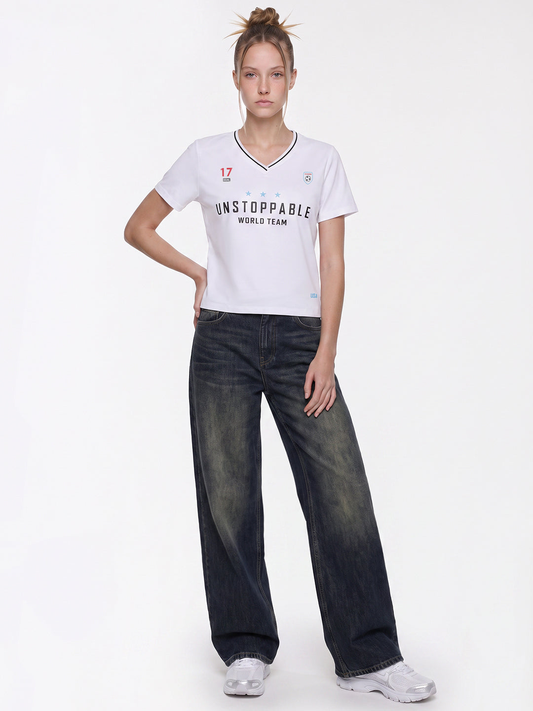 White Neo Graphic Tees