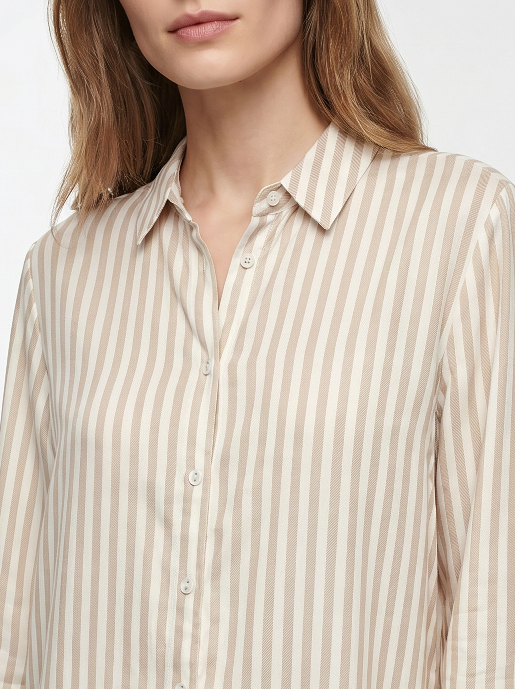 Women Beige/White Shirt