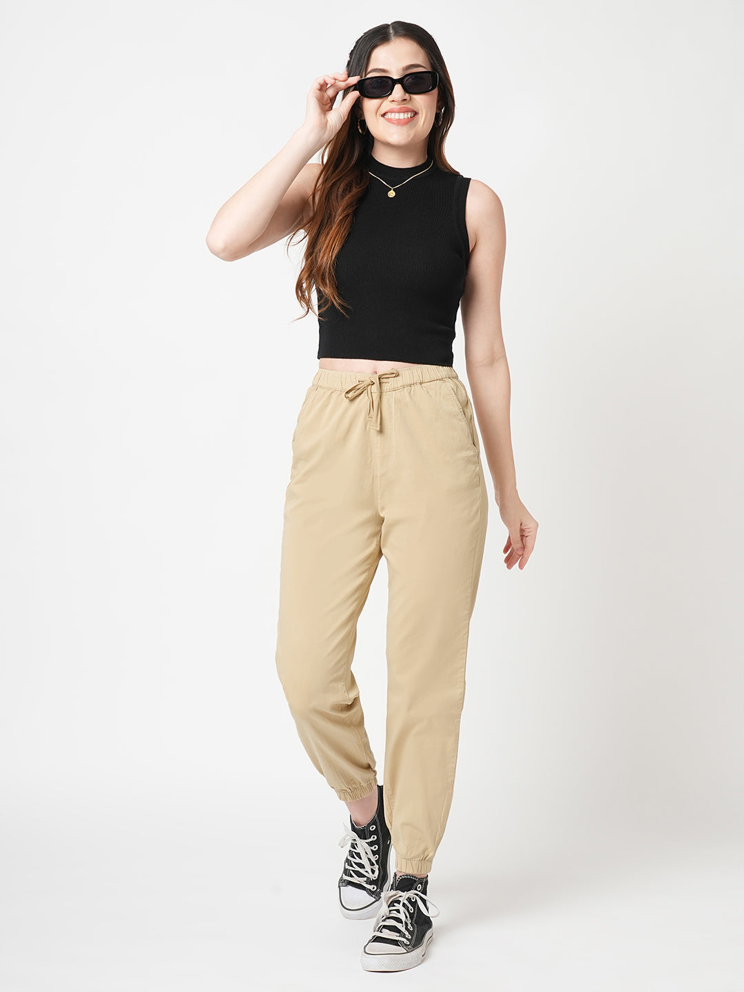 Women Oatmilk High-Rise Joggers