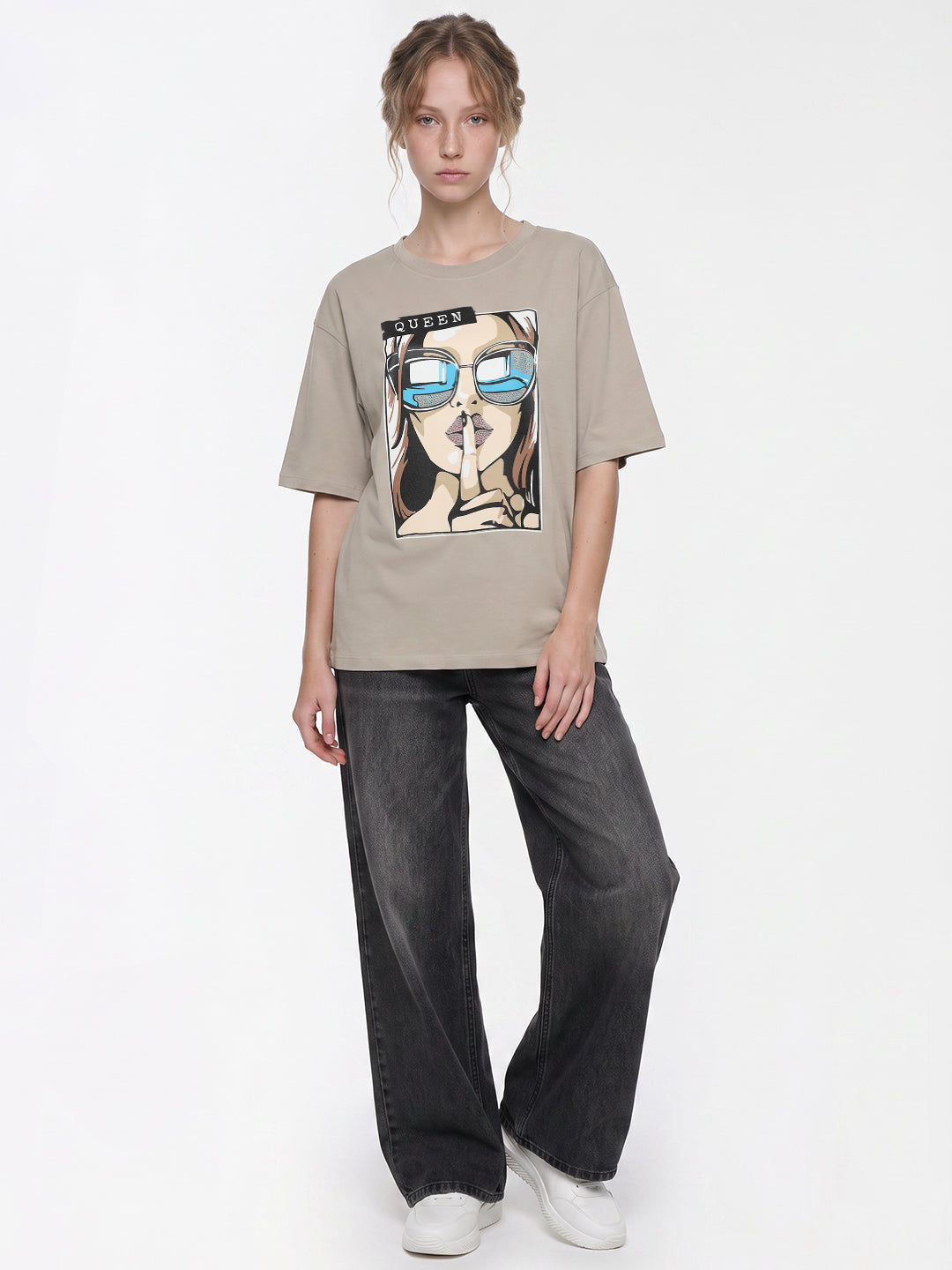 Light Oyester Oversized T-Shirt