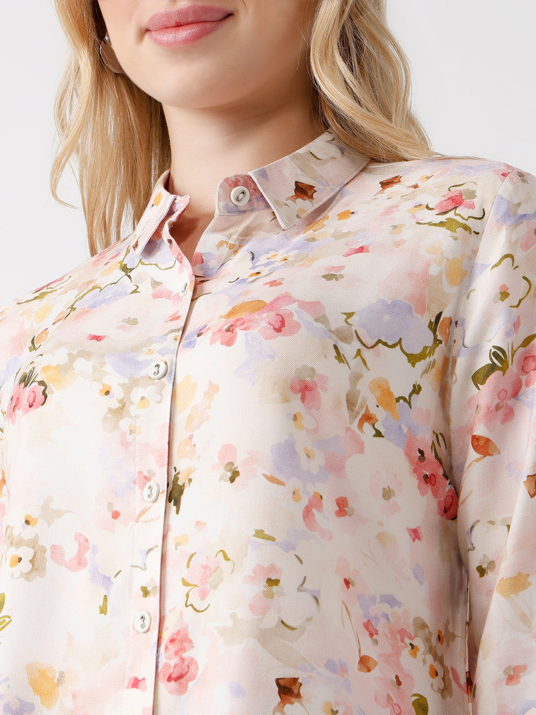 Women Flower Print Shirt