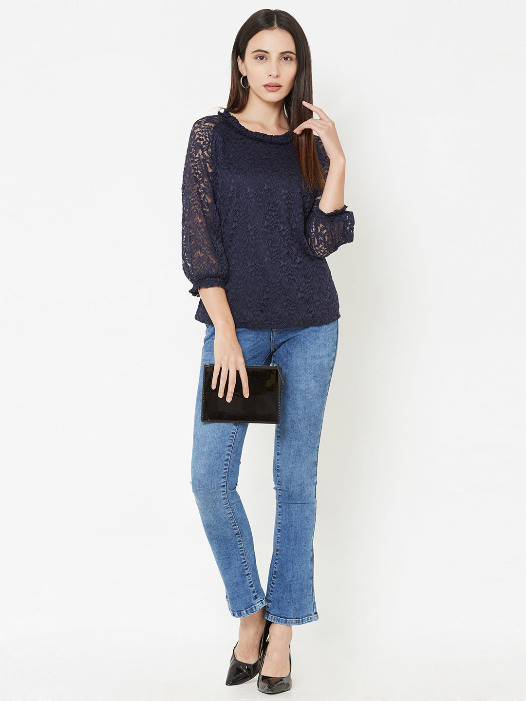 Women Navy Top