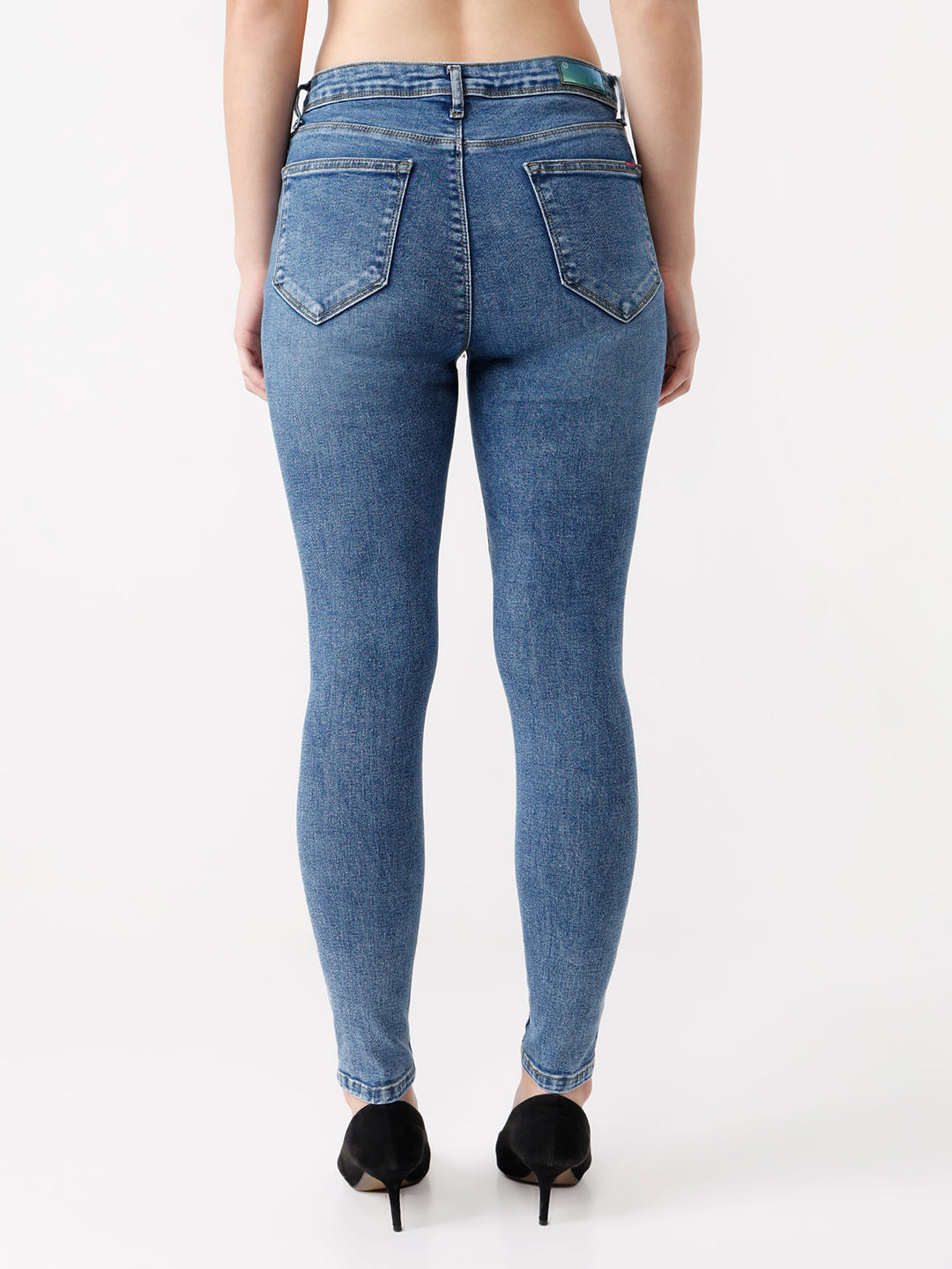 Women Blue Sky High-Rise Skinny Fit Jeans