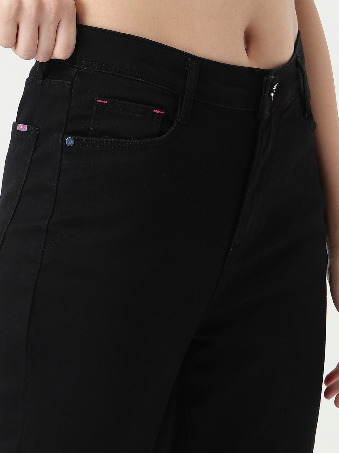 Women Black Sky High Skinny Jeans