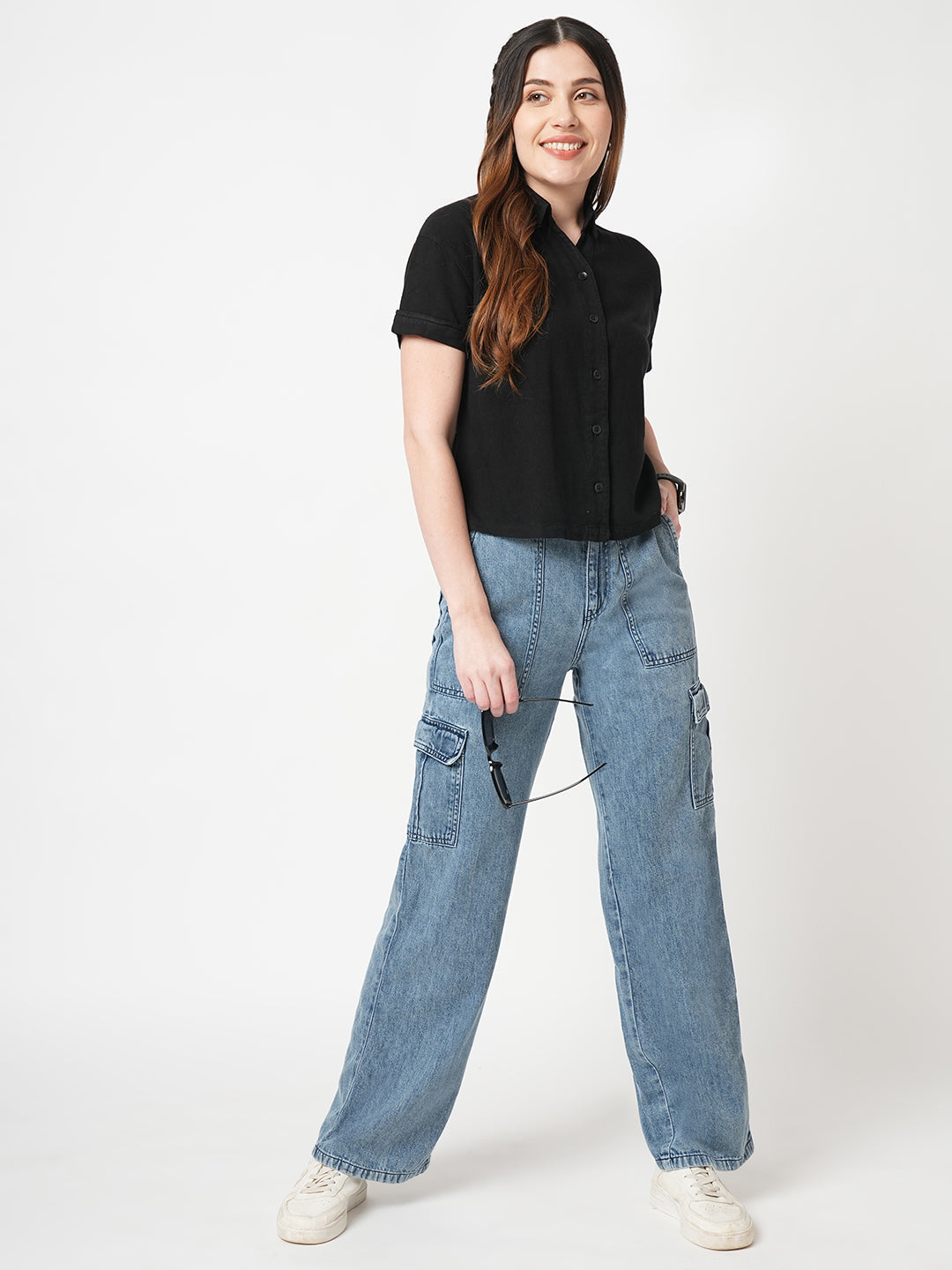 Slim Fit Black Shirt