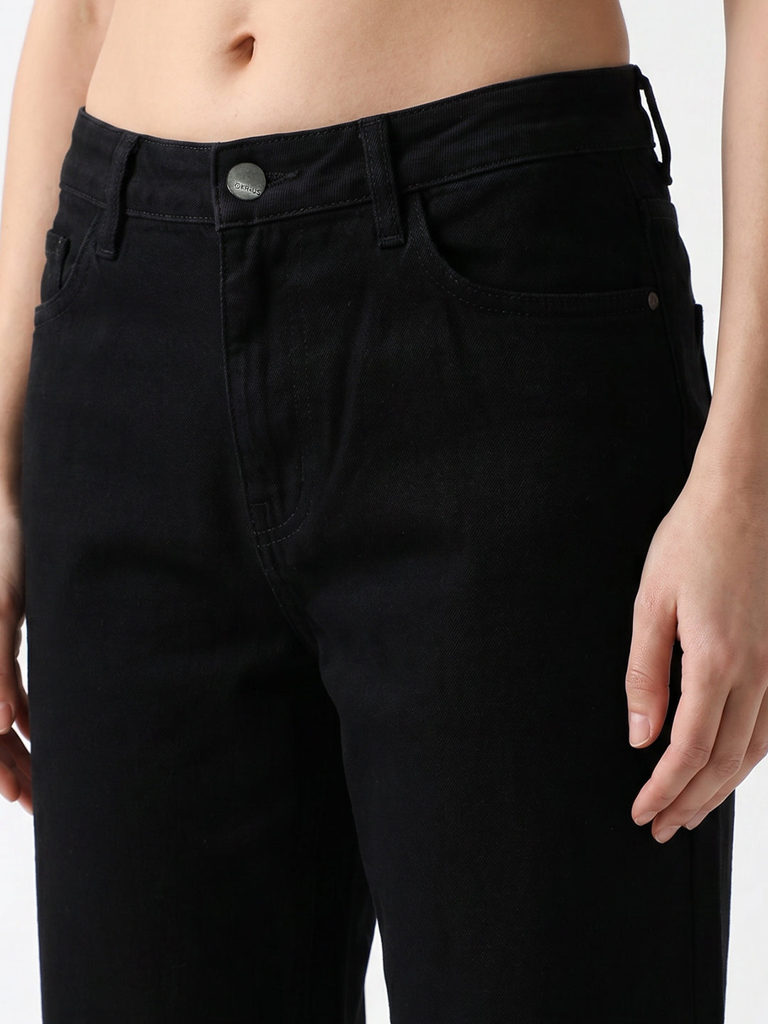 Women Light Blue High-Rise Wide Leg Jeans