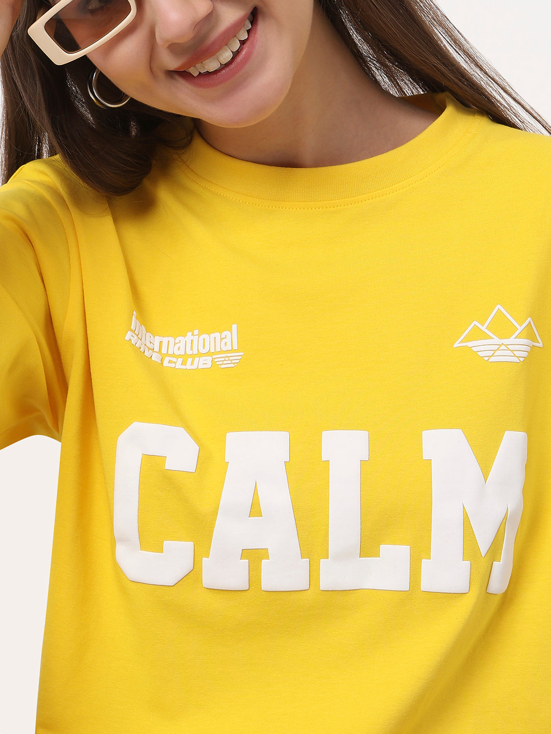 Women Golden Sunset Oversized T-Shirt