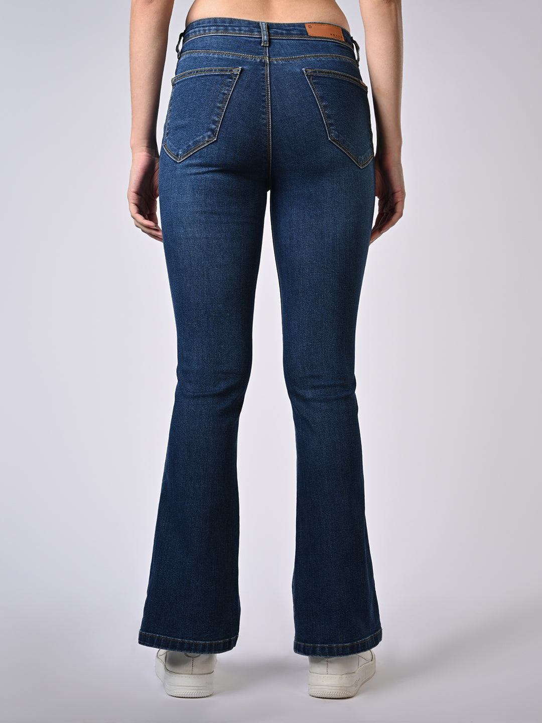 Women Blue High-Rise Flare Jeans