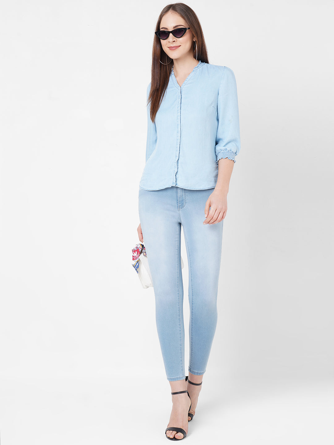 Women Mid-Rise Push Up Super Skinny Jeans