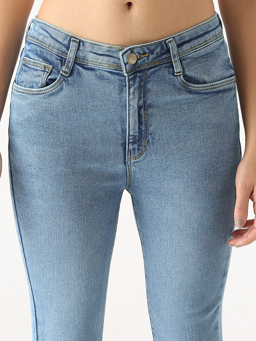 Women Blue High-Rise Skinny Jeans